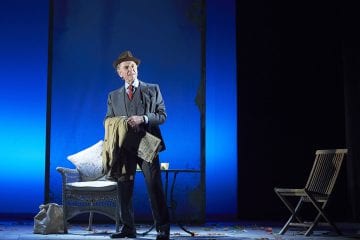 Sand in the Sandwiches by Hugh Whitemore, directed by Gareth Armstrong. With Edward Fox as John Betjeman. Oxford Playhouse Theatre. CREDIT Geraint Lewis