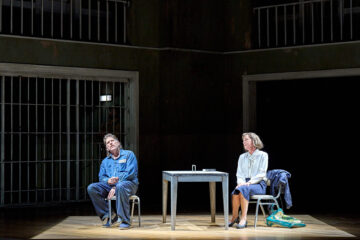 Mayes and Rice as Joseph de Rocher and Sister Helen Prejean